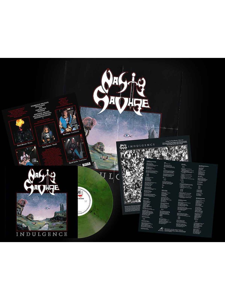 NASTY SAVAGE - Indulgence * LP Green *