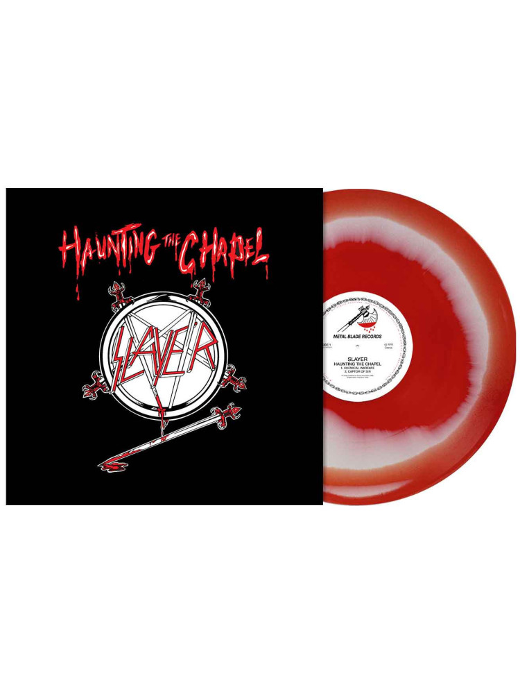 SLAYER - Haunting The Chapel * LP Red White *