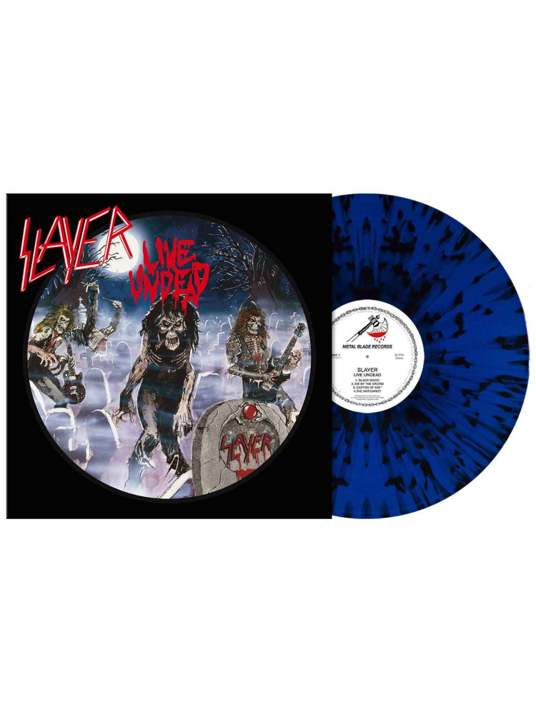 SLAYER - Live Undead * LP Blue Black *