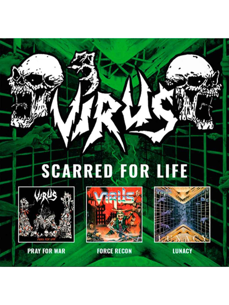 VIRUS - Scarred For Life * 3xCD *