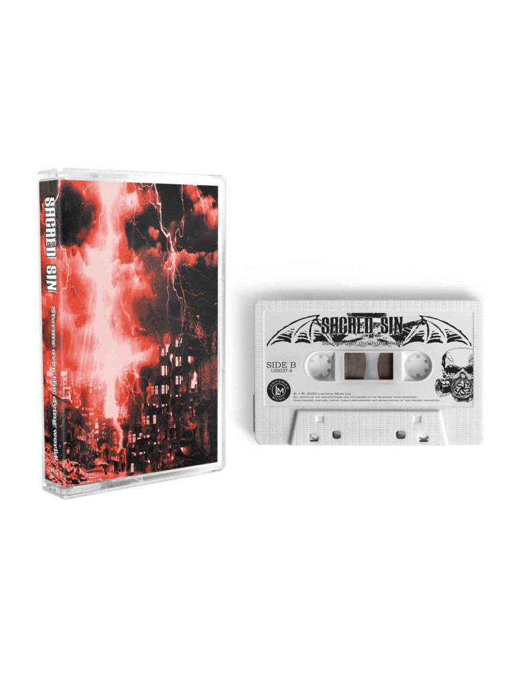 SACRED SIN - Storms Over the Dying World * TAPE WHITE *