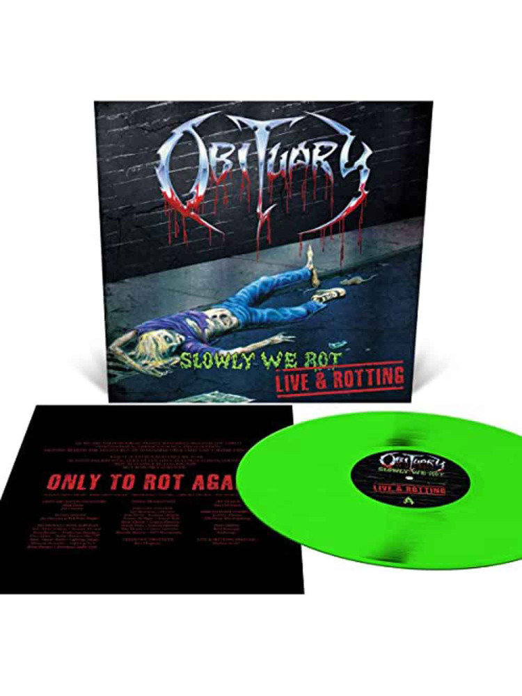 OBITUARY - Slowly We Rot - Live And Rotting * LP Ltd *